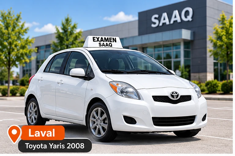 Toyota Yaris 2008 — EXAMEN SAAQ — Laval